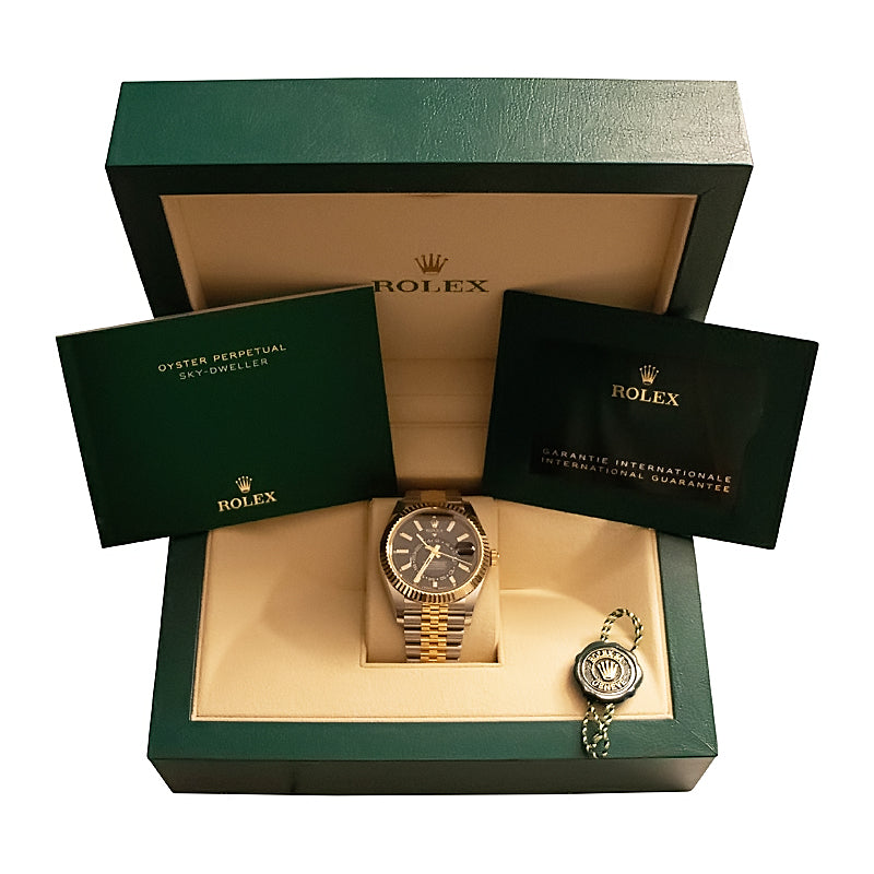 Rolex Sky-Dweller Yellow Gold Black Dial 336933