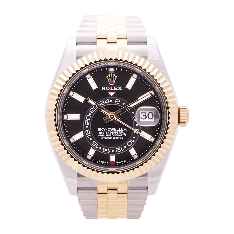 Rolex Sky-Dweller Yellow Gold Black Dial 336933