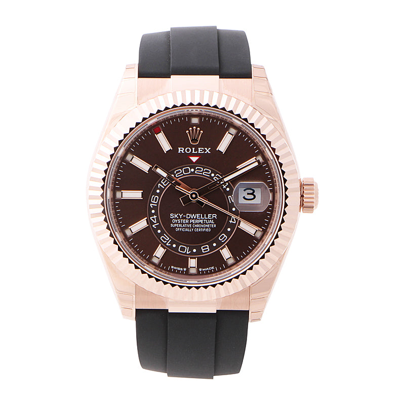 Rolex Sky-Dweller Everose Gold Chocolate Dial 336235