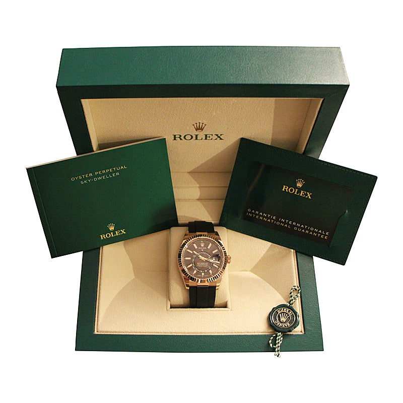 Rolex Sky-Dweller Everose Gold Chocolate Dial 336235