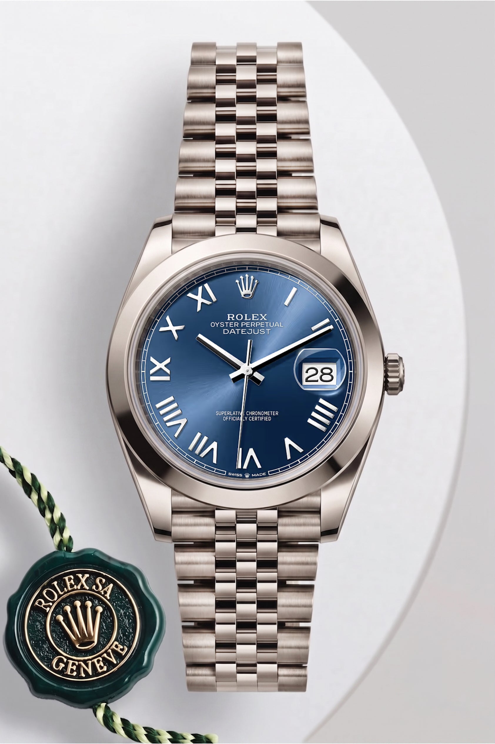 Rolex Datejust 41 Bright Blue Roman Dial 126300