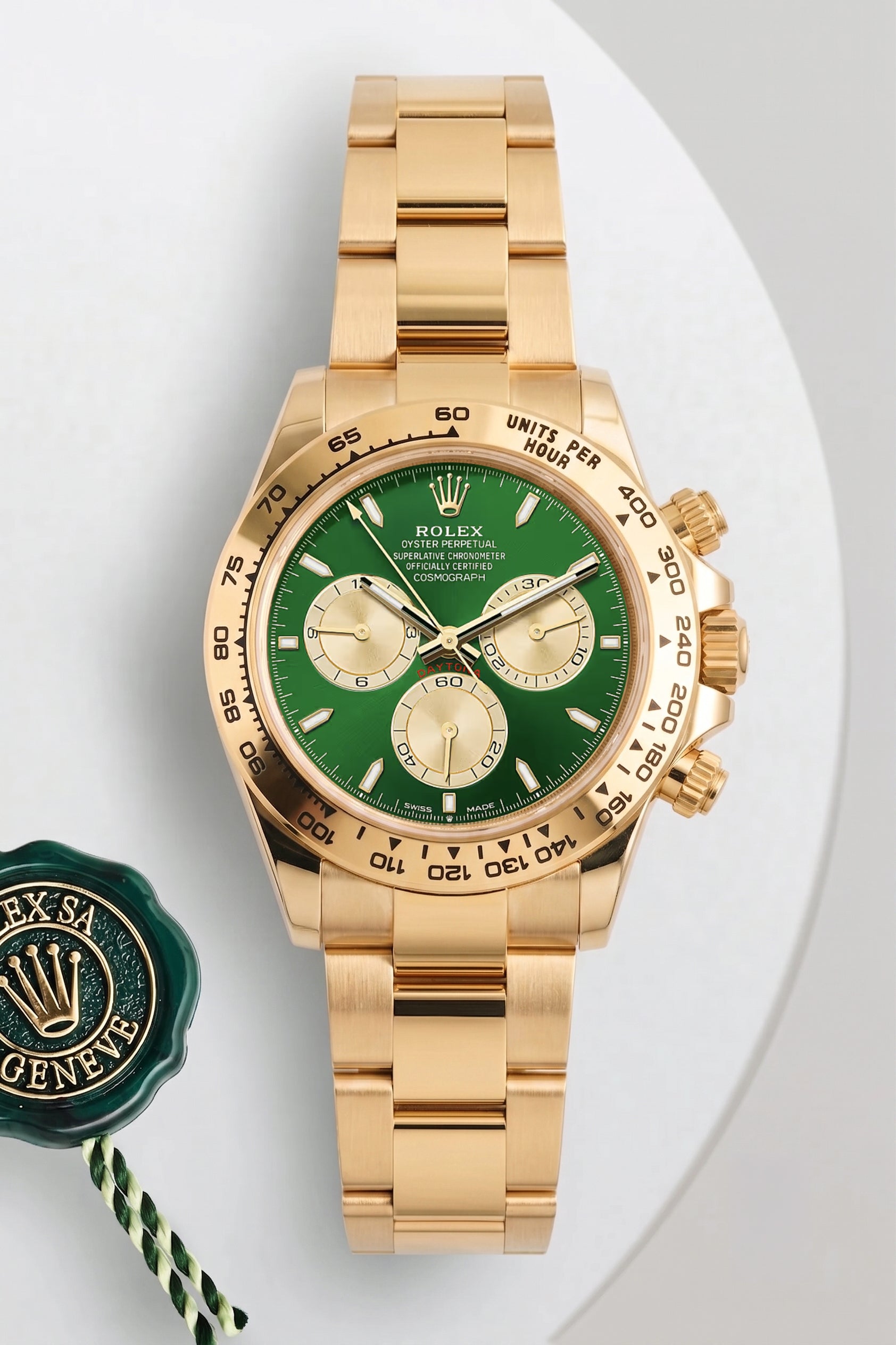 Rolex Daytona Yellow Gold Green Dial 126508