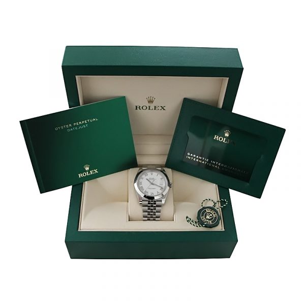 Rolex Datejust 41 White Roman Dial 126300 - Afbeelding 4