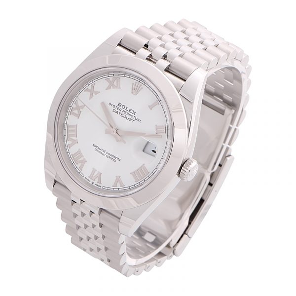 Rolex Datejust 41 White Roman Dial 126300 - Afbeelding 2