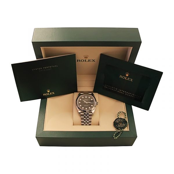 Rolex Datejust 41 Black Diamond Dial 126334 - Afbeelding 4