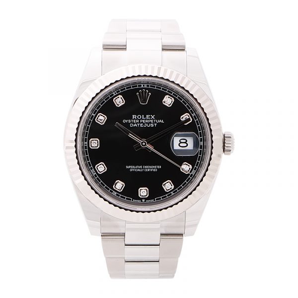 Rolex Datejust 41 Black Diamond Dial 126334