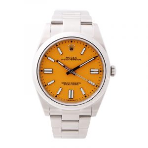 Rolex Oyster Perpetual 41MM Yellow Dial 124300