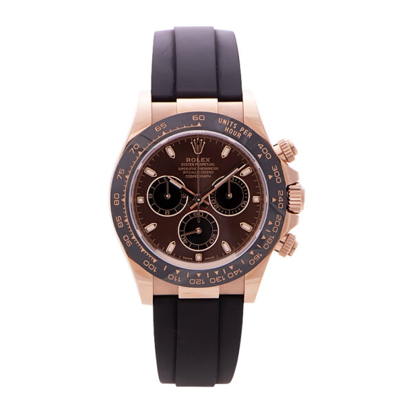 Rolex Daytona Everose Gold Chocolate Dial Oysterflex 116515LN