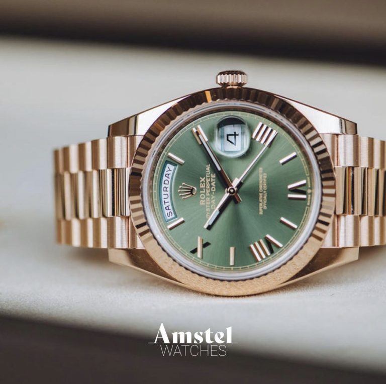 Rolex Day-Date kopen - Everose gold with olive dial