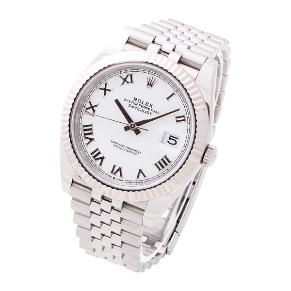 Rolex Datejust 41 White Roman Dial 126334 - Afbeelding 2