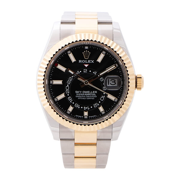 Rolex Sky-Dweller Yellow Gold Black Dial 326933