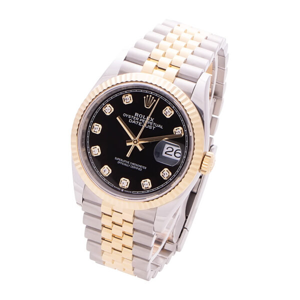 Rolex Datejust 36 Yellow Gold Black Diamond Dial 126233 - Afbeelding 2