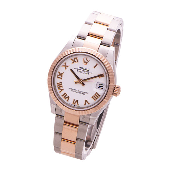 Rolex Datejust 31 Everose Gold White Roman Dial 278271 - Image 2