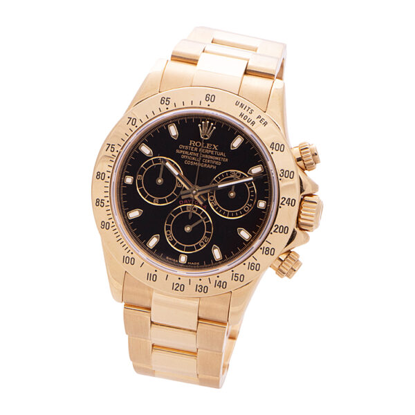 Rolex Daytona Yellow Gold Black Dial 116528 - Image 2